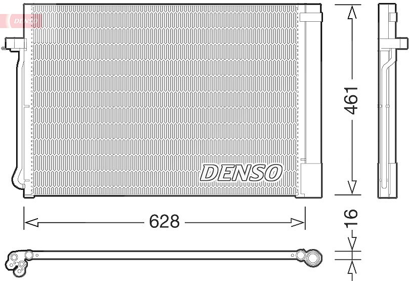 Denso Kondensator, Klimaanlage [Hersteller-Nr. DCN05013] für BMW
