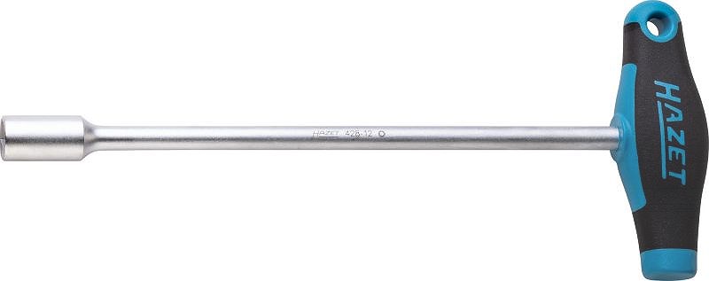Hazet Steckschlüssel - mit T-Griff - Außen-Sechskant Profil - 12 mm [Hersteller-Nr. 428-12]