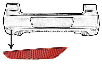 Van Wezel Rückstrahler [Hersteller-Nr. 5863929] für VW