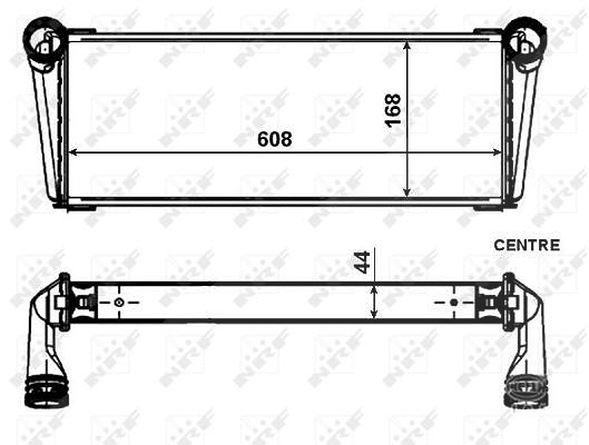 Nrf Kühler, Motorkühlung [Hersteller-Nr. 53009] für Porsche