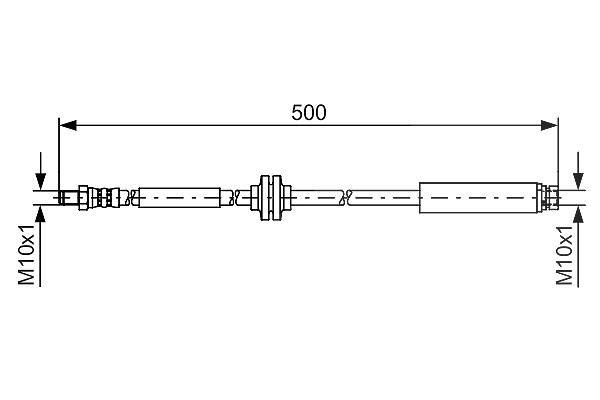 Bosch Bremsschlauch [Hersteller-Nr. 1987481452] für Ford