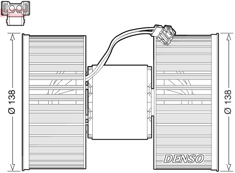 Denso Innenraumgebläse [Hersteller-Nr. DEA05006] für BMW