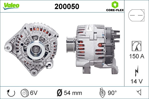 Valeo Generator [Hersteller-Nr. 200050] für BMW