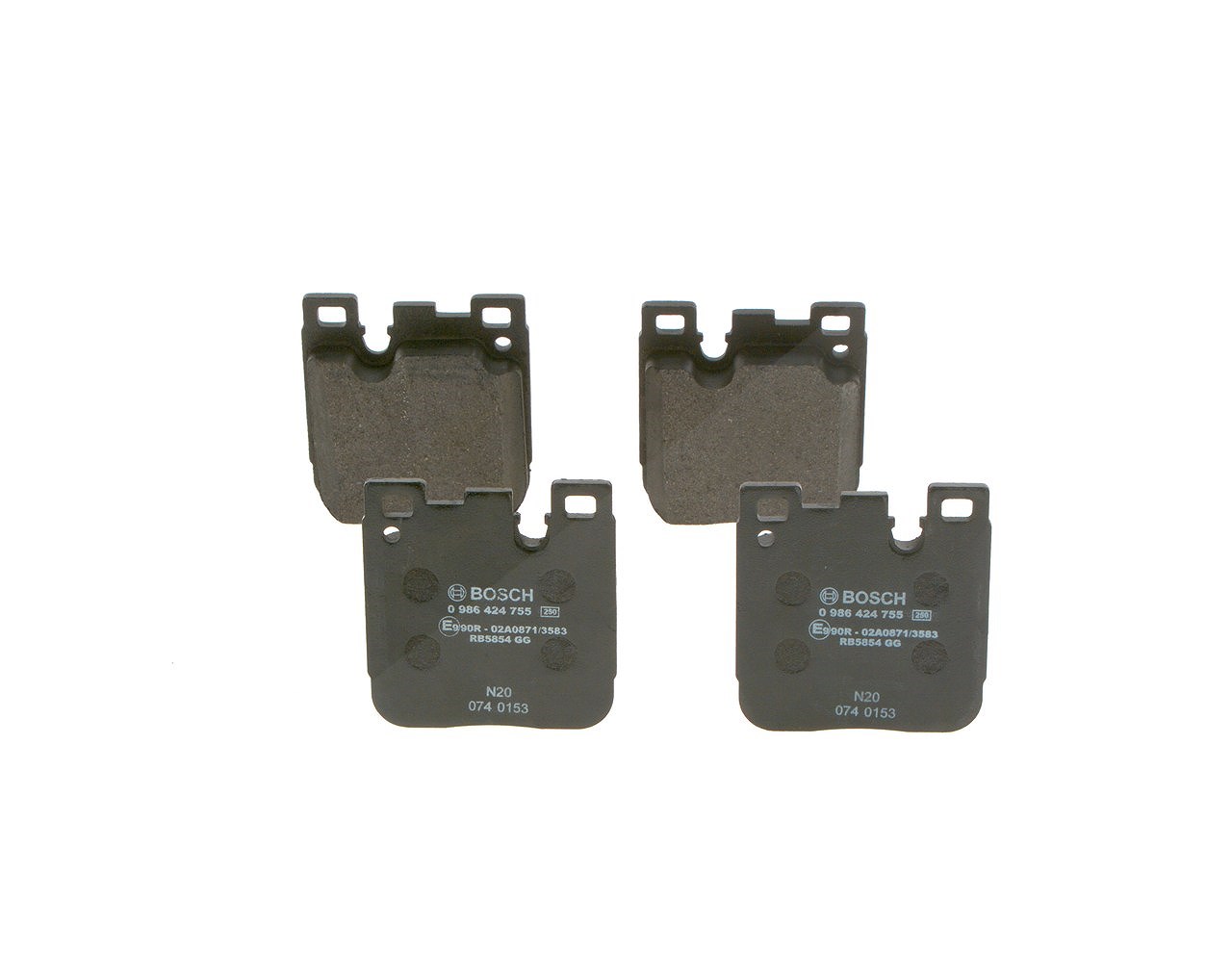Bosch Bremsbelagsatz, Scheibenbremse [Hersteller-Nr. 0986424755] für BMW
