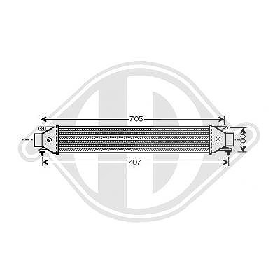Diederichs Ladeluftkühler [Hersteller-Nr. DCA1091] für Fiat