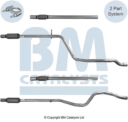 Bm Catalysts Abgasrohr [Hersteller-Nr. BM50590] für Fiat