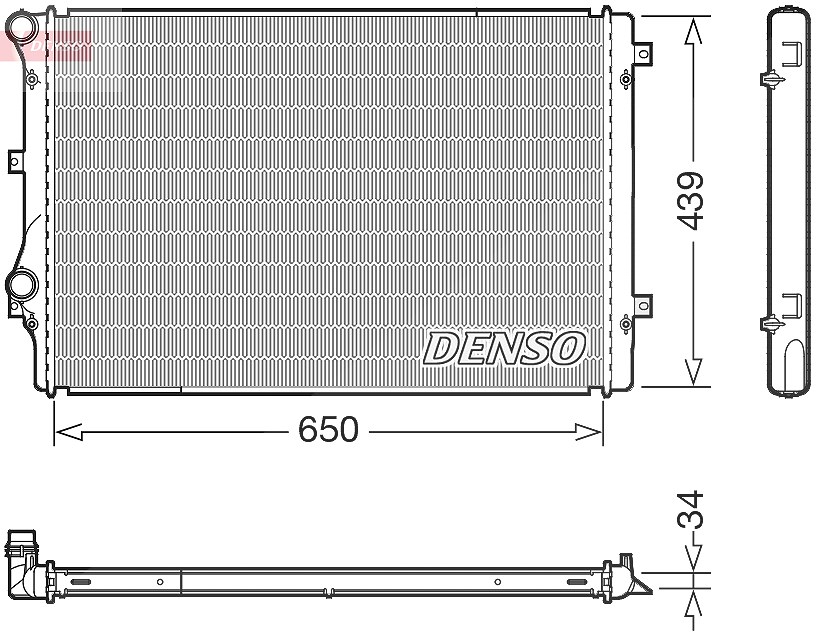 Denso Kühler, Motorkühlung [Hersteller-Nr. DRM32041] für Skoda, Audi, VW