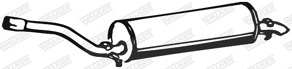 Walker Endschalldämpfer [Hersteller-Nr. 05071] für Mercedes-Benz
