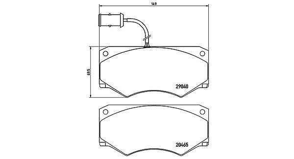 Magneti Marelli Bremsbelagsatz, Scheibenbremse [Hersteller-Nr. 363700506005] für Iveco