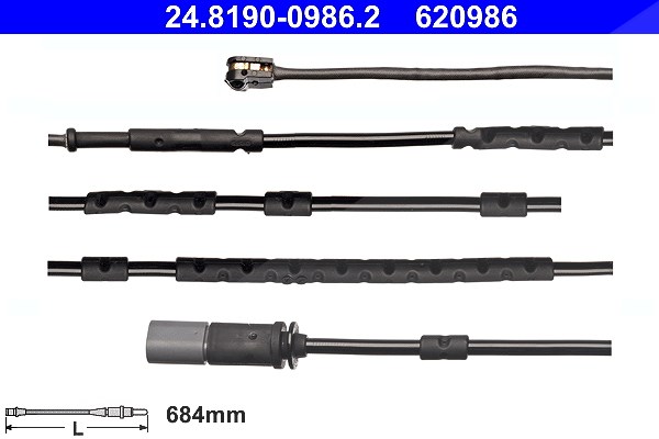 Ate Warnkontakt, Bremsbelagverschleiß [Hersteller-Nr. 24.8190-0986.2] für BMW