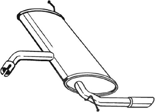 Bosal Endschalldämpfer [Hersteller-Nr. 227-039] für Seat