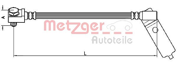 Metzger Autoteile Bremsschlauch [Hersteller-Nr. 4112546] für Ford