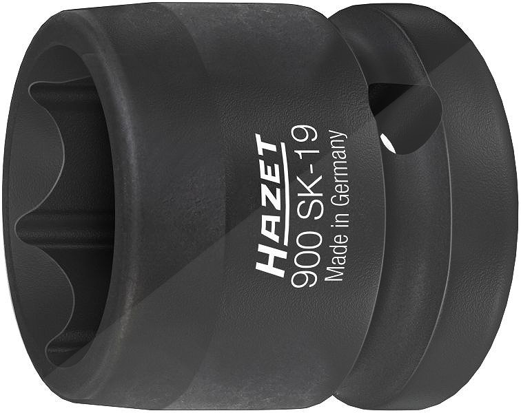 Hazet Kraft-Steckschlüssel Satz - 1/2 - Außen-Sechskant - 19 mm [Hersteller-Nr. 900SK-19]