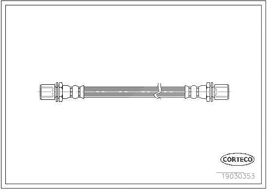 Corteco Bremsschlauch ERSTAUSRÜSTERQUALITÄT [Hersteller-Nr. 19030353] für Daihatsu
