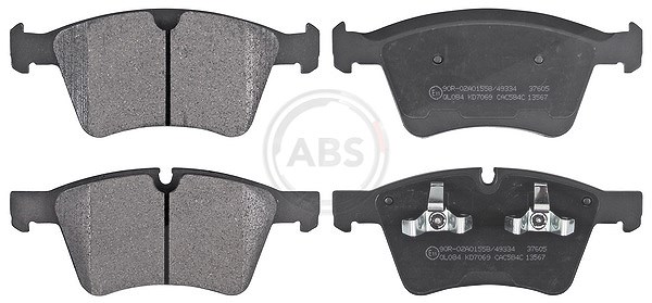 A.b.s. Bremsbelagsatz, Scheibenbremse [Hersteller-Nr. 37605] für Mercedes-Benz