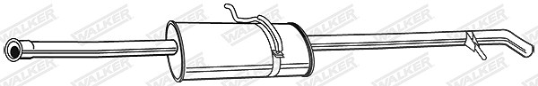 Walker Endschalldämpfer [Hersteller-Nr. 23123] für Mercedes-Benz