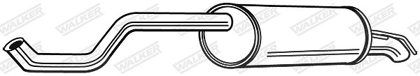 Walker Endschalldämpfer [Hersteller-Nr. 24136] für Skoda