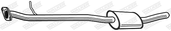 Walker Mittelschalldämpfer [Hersteller-Nr. 23741] für Nissan