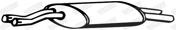 Walker Endschalldämpfer [Hersteller-Nr. 09227] für BMW