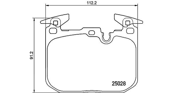 Magneti Marelli Bremsbelagsatz, Scheibenbremse [Hersteller-Nr. 363700406088] für BMW