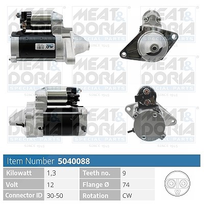 Meat & Doria Starter [Hersteller-Nr. 5040088] für Toyota