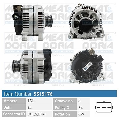 Meat & Doria Generator [Hersteller-Nr. 5515176] für Mazda, Ford