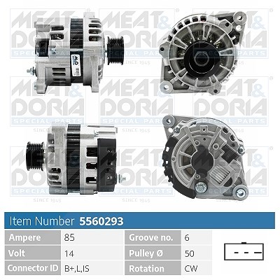 Meat & Doria Generator [Hersteller-Nr. 5560293] für Daewoo, Chevrolet