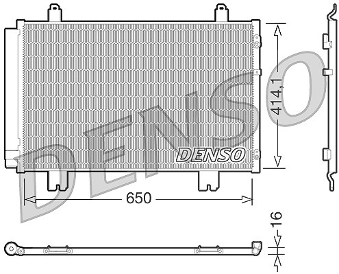 Denso Kondensator, Klimaanlage [Hersteller-Nr. DCN51009] für Lexus