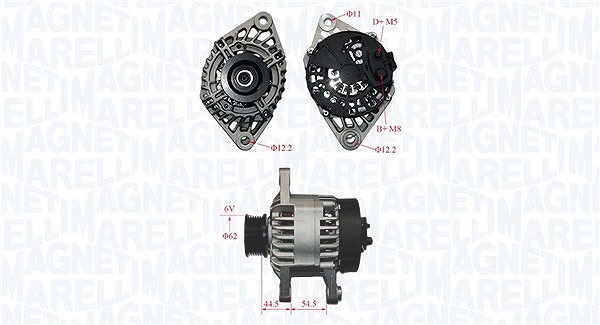 Magneti Marelli Generator [Hersteller-Nr. 063321836010] für Alfa Romeo