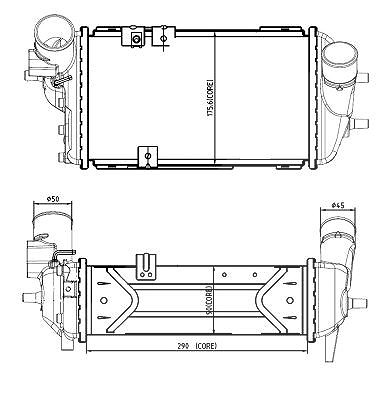 Nrf Ladeluftkühler [Hersteller-Nr. 309063] für Kia