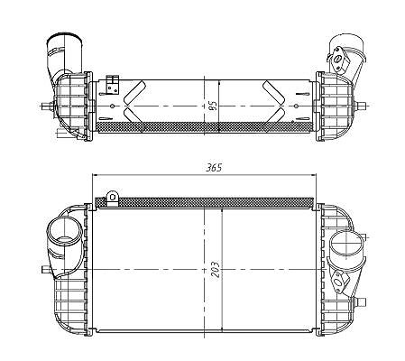 Nrf Ladeluftkühler [Hersteller-Nr. 309066] für Kia, Hyundai
