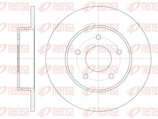 Kawe 1x Bremsscheibe [Hersteller-Nr. 682000] für Nissan