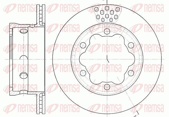 Kawe 1x Bremsscheibe [Hersteller-Nr. 662310] für Mercedes-Benz, VW