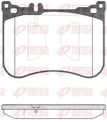 Kawe Bremsbelagsatz, Scheibenbremse [Hersteller-Nr. 153400] für Mercedes-Benz