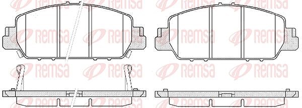 Kawe Bremsbelagsatz, Scheibenbremse [Hersteller-Nr. 154802] für Honda