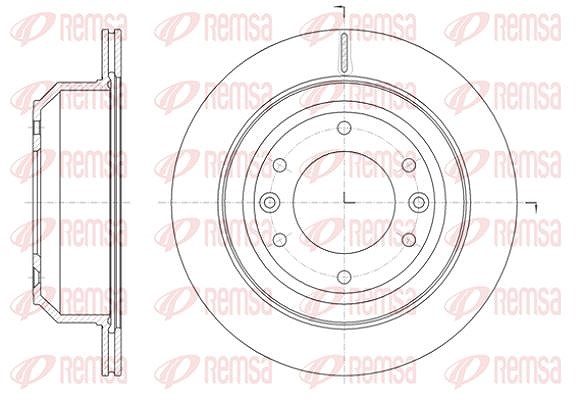 Kawe 1x Bremsscheibe [Hersteller-Nr. 6139710] für Hyundai
