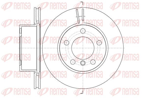 Kawe 1x Bremsscheibe [Hersteller-Nr. 6144810] für BMW