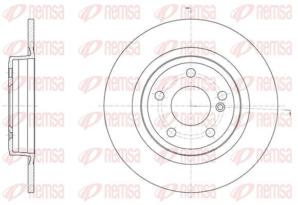 Kawe 1x Bremsscheibe [Hersteller-Nr. 6152300] für Mercedes-Benz