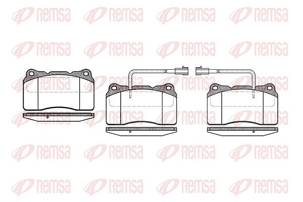 Kawe Bremsbelagsatz, Scheibenbremse [Hersteller-Nr. 066622] für Lancia, Maserati, Alfa Romeo