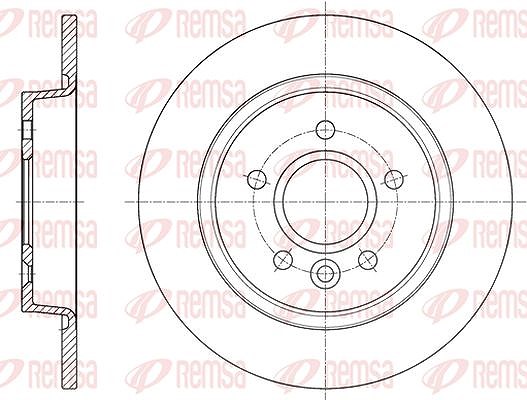 Kawe 1x Bremsscheibe [Hersteller-Nr. 6159000] für Volvo