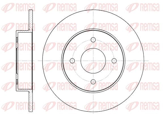 Kawe 1x Bremsscheibe [Hersteller-Nr. 678800] für Nissan