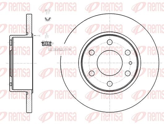 Kawe 1x Bremsscheibe [Hersteller-Nr. 6127400] für Iveco