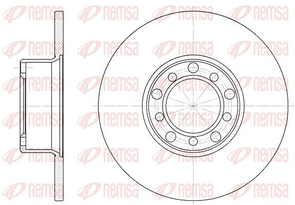 Kawe 1x Bremsscheibe [Hersteller-Nr. 627200] für Mercedes-Benz