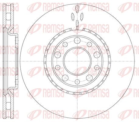 Kawe 1x Bremsscheibe [Hersteller-Nr. 696410] für Alfa Romeo