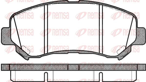 Kawe Bremsbelagsatz, Scheibenbremse [Hersteller-Nr. 131800] für Renault, Suzuki, Nissan