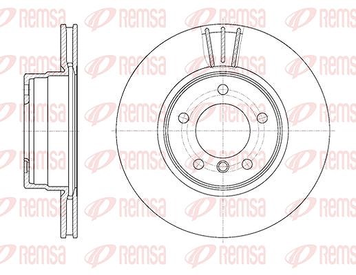 Kawe 1x Bremsscheibe [Hersteller-Nr. 665310] für BMW