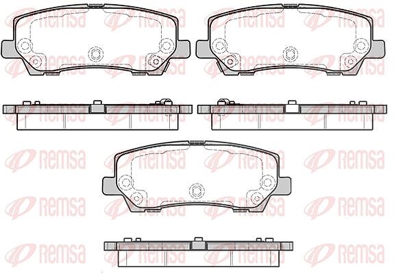 Kawe Bremsbelagsatz, Scheibenbremse [Hersteller-Nr. 162115] für Ford Usa