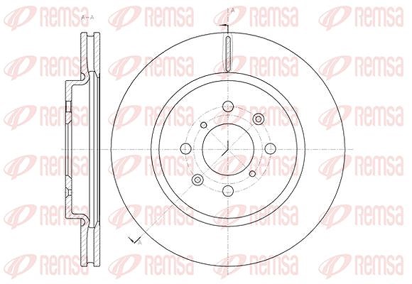 Kawe 1x Bremsscheibe [Hersteller-Nr. 6148210] für Suzuki