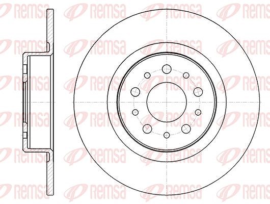 Kawe 1x Bremsscheibe [Hersteller-Nr. 696800] für Peugeot, Alfa Romeo
