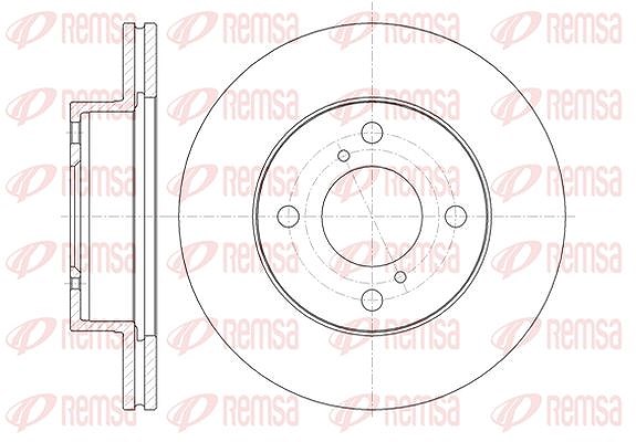 Kawe 1x Bremsscheibe [Hersteller-Nr. 6137110] für Suzuki, Nissan